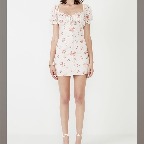 BARDOT Lucinta Floral Ruffles Mini Dress Sz 6 - Picture 10 of 12